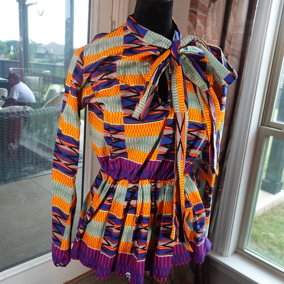 ethnic peplum top - Picture 1 of 4